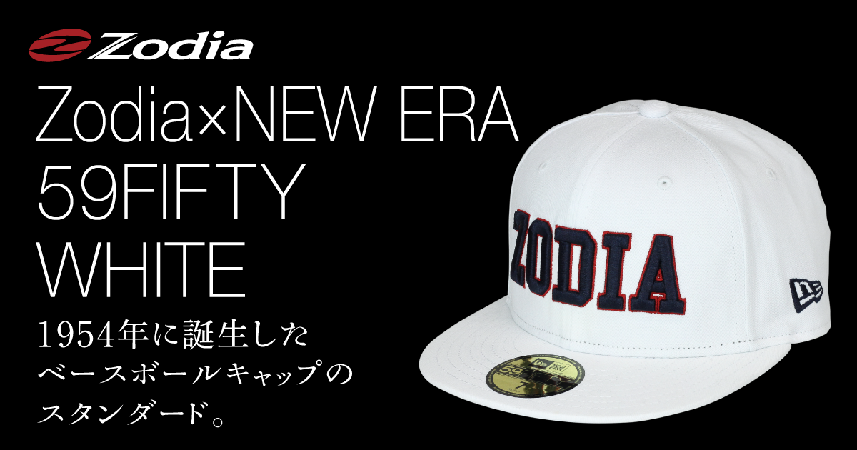 Zodia × NEW ERA 59FIFTY フラットバイザーキャップ WHITE ※数量限定品